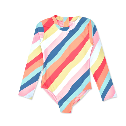 FEATHER 4 ARROW WAVE CHASER SURF SUIT IN EAST CAPE STRIPE