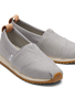 Toms Shoes Youth Resident Heritage Canvas Sneaker  - Grey