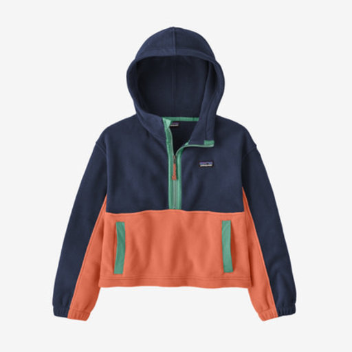 PATAGONIA KIDS MICRODINI CROPPED HOODY PULLOVER