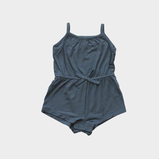 BABYSPROUTS BABY SUMMER ROMPER IN DUSTY BLUE