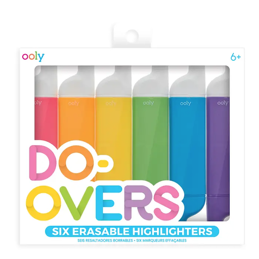 OOLY Do-Over Erasable Highlighters Set Of 6