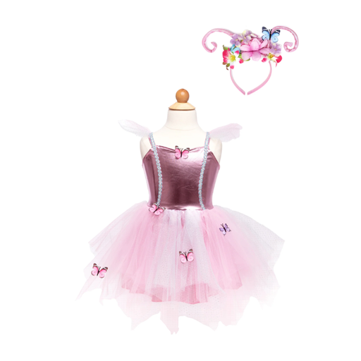 Great Pretenders Woodland Butterfly Dress And Headpiece Size 5-6