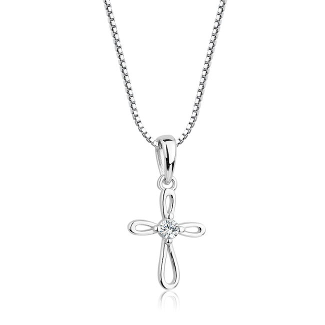 Children's Cross Necklace 003-435-5000441 14KY Greece | The Source Fine  Jewelers | Greece, NY