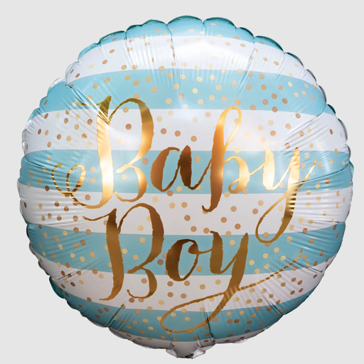 BLUE AND WHITE BABY BOY BALLOON
