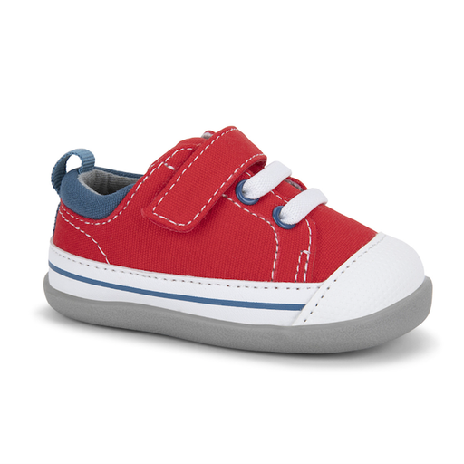 SEE KAI RUN Stevie Ii Infant First Walker Sneaker Red With Navy