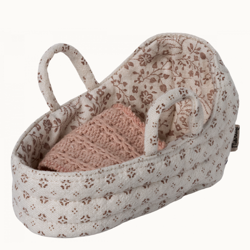 MAILEG CARRY COT, BABY MOUSE