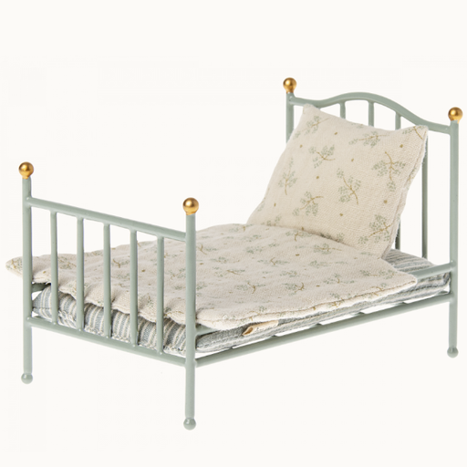 MAILEG Vintage Bed, Mouse - Mint