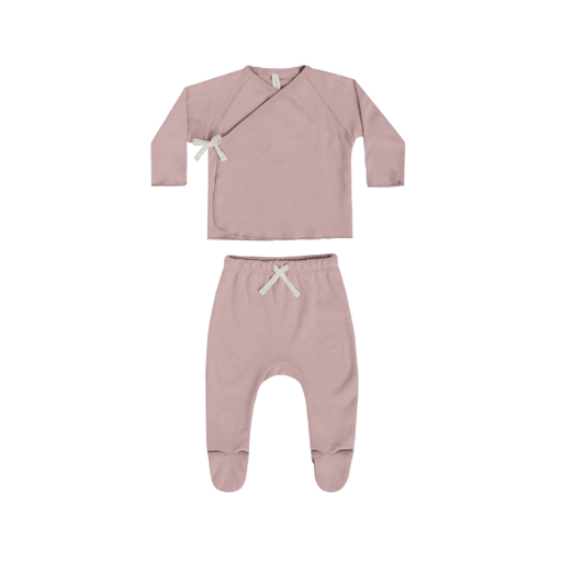 QUINCY MAE WRAP TOP + PANT SET IN LILAC