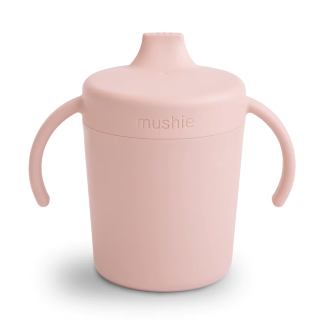 Mushie Trainer Sippy Cup In Blush