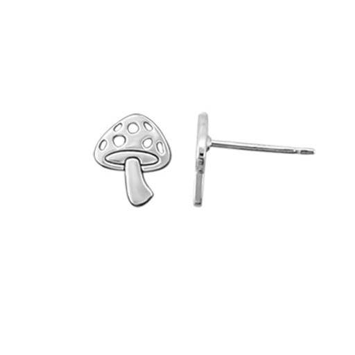 BOMA Sterling Silver Mushroom Stud Earrings