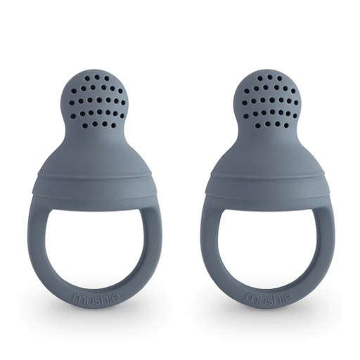 Mushie Silicone Fresh Food Feeder 2-Pack In Tradewinds