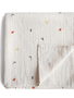Mushie Organic Cotton Muslin Swaddle Blanket - Dinosaurs