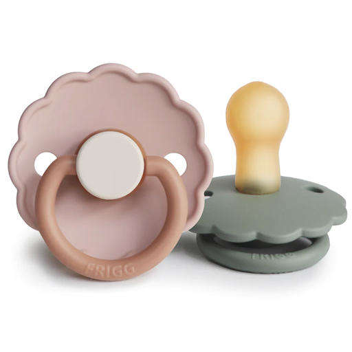 Mushie Frigg Daisy Natural Rubber Baby Pacifier - 2 Pack