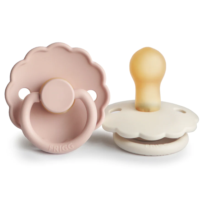 FRIGG DAISY NATURAL RUBBER BABY PACIFIER - 2PACK - Bellaboo