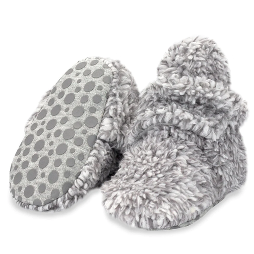 Zutano Furry Gripper Baby Booties