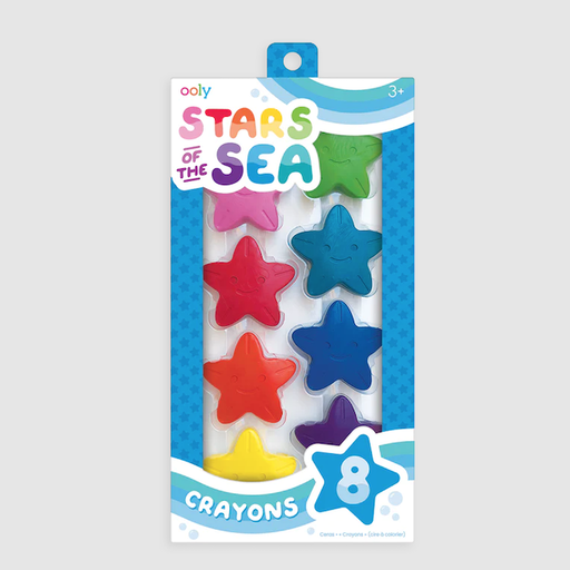 Only Stars Of The Sea Crayons - Set Of 8