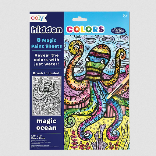 Only Hidden Colors Magic Paint Sheets - Magic Ocean