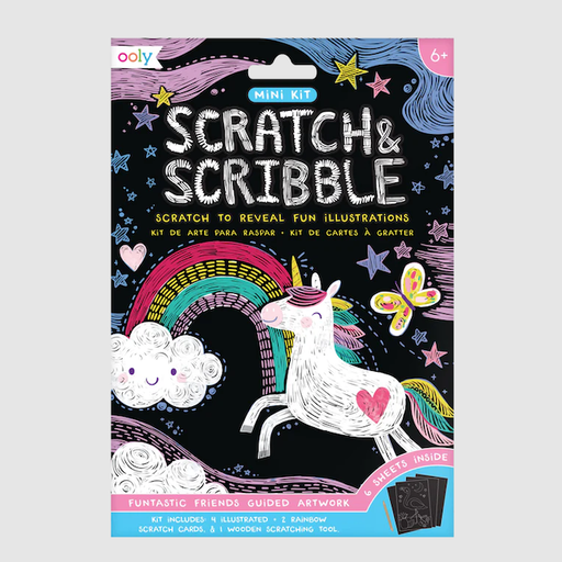 Only Funtastic Friends Scratch And Scribble Mini Scratch Art Kit