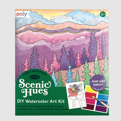 OOLY Scenic Hues D.I.Y. Watercolor Art Kit - Forest Adventure
