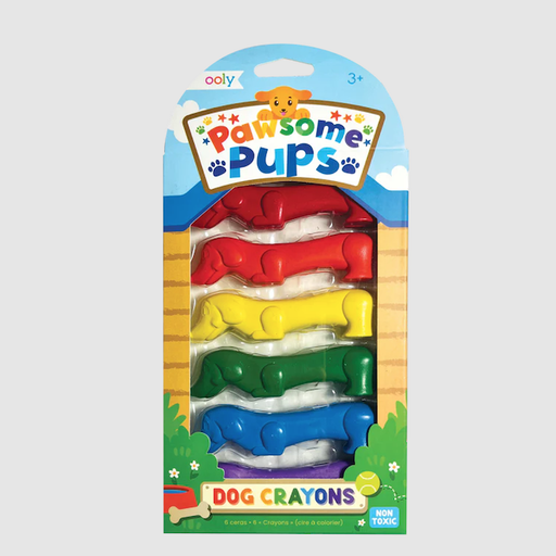 Only Pawsome Pups Dog Crayons - Set of 6