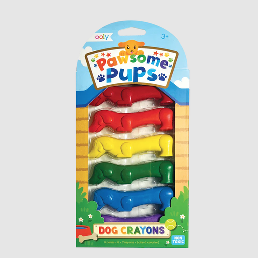 OOLY Pawsome Pups Dog Crayons Set Of 6