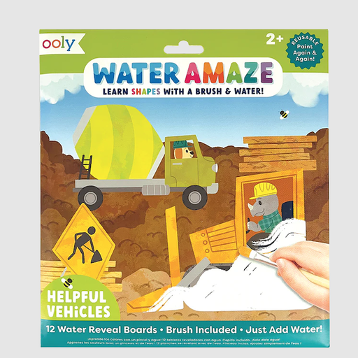 OOLY Water Amaze Water Reveal Boards - Helpful Vehicles