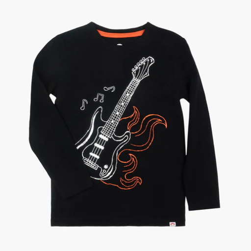 APPAMAN GRAPHIC LONG SLEEVE TEE IN ELECTRIC GUITAR