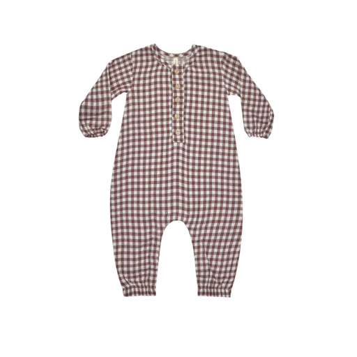 QUINCY MAE WOVEN JUMPSUIT IN GINGHAM