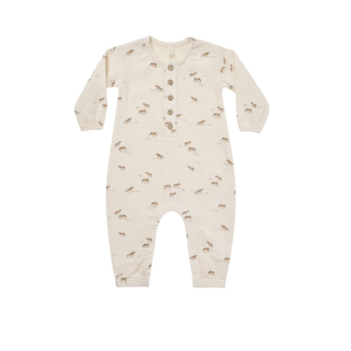 QUINCY MAE Woven Jumpsuit In Horses