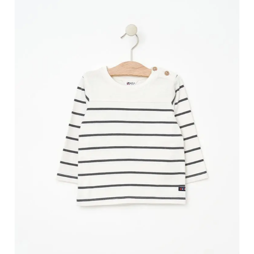 BATELA Long Sleeve Striped Nautical T-Shirt