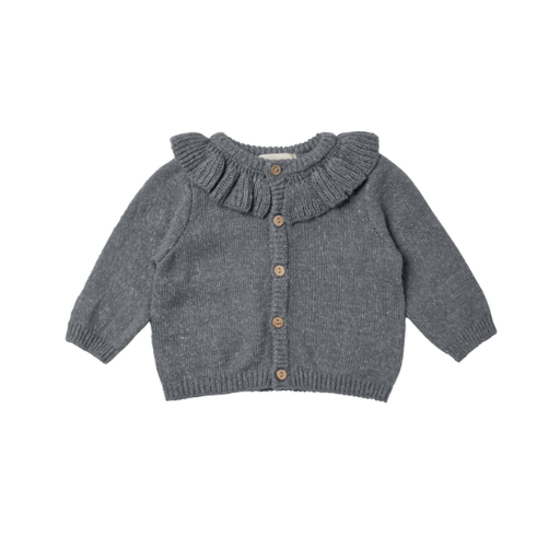 QUINCY MAE Ruffle Collar Cardigan