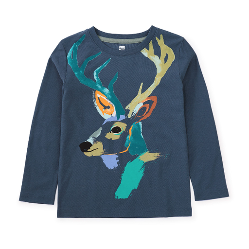 Tea Friendly Deer Graphic Tee