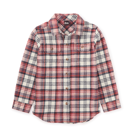 Tea Flannel Button Up Shirt