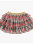 Sweet Wink Christmas Plaid Tiered Tutu