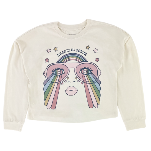 TINY WHALES Dream In Color Oversized Long Sleeve Tee