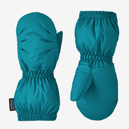 PATAGONIA BABY PUFF MITTS IN BELAY BLUE