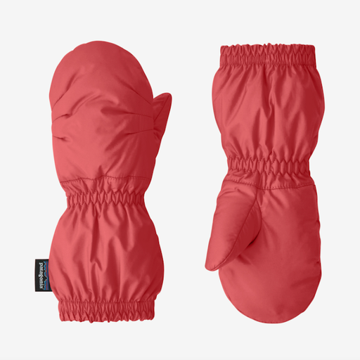 PATAGONIA Baby Puff Mitts In Sumac Red