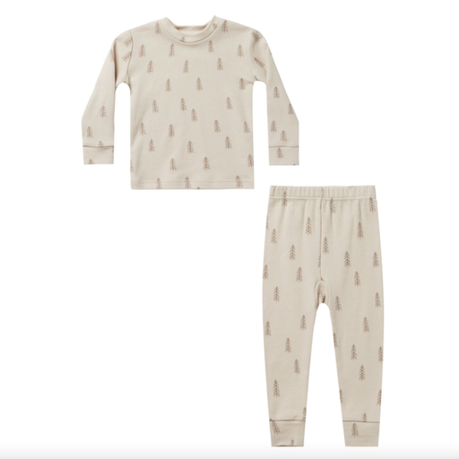 RYLEE & CRU Organic Pajama Set In Trees