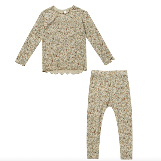 RYLEE & CRU Modal Pajama Set In Golden Garden