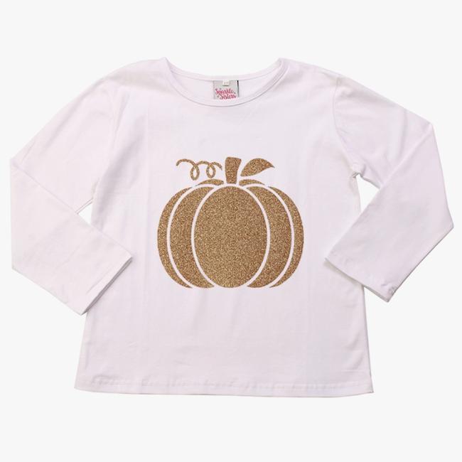 COUTURE CLIPS Gold Pumpkin T-Shirt