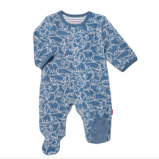 MAGNETIC ME Arctic Friends Velour Magnetic Parent Favorite Footie