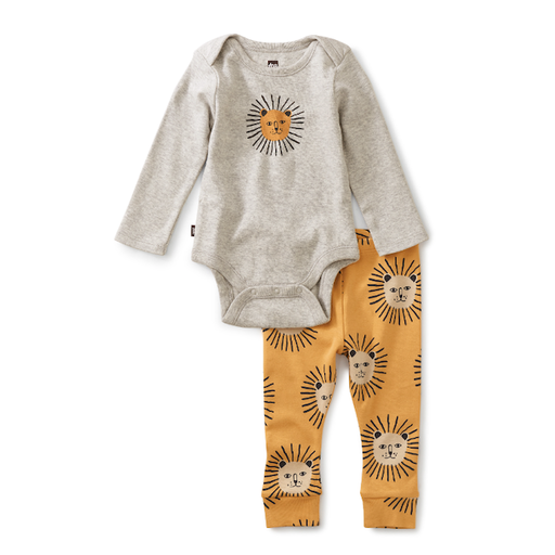 Tea Baby Bodysuit Outfit In Sunny Lions