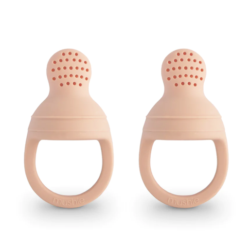 Mushie Silicone Fresh Food Feeder 2 - Pack In Blush