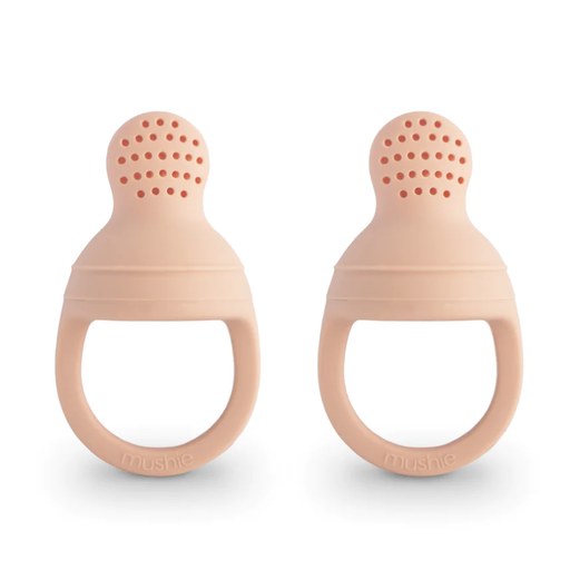 MUSHIE Silicone Fresh Food Feeder 2 - Pack In Blush