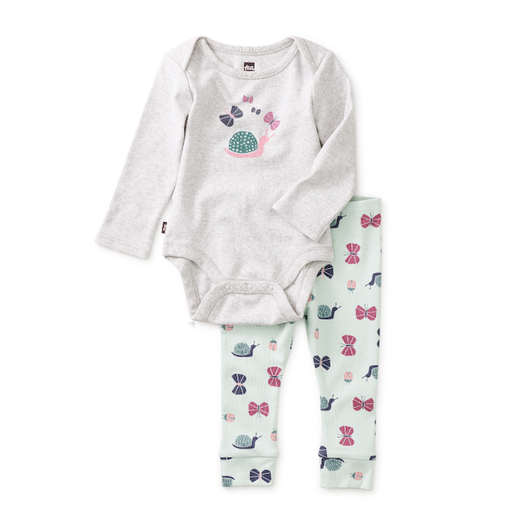 Tea Baby Bodysuit Outfit In Garden Friends Size 0-3