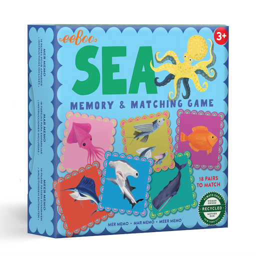 EEBOO Sea Little Square Memory Game