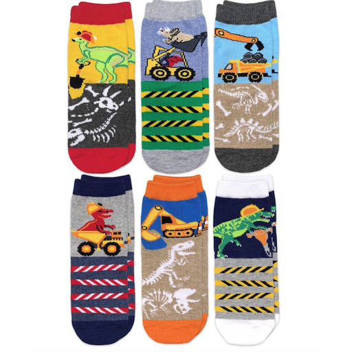 Jefferies Socks baby-boys Construction Triple Treat Socks (Pack of 3)