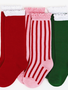 Little Stocking Co. Santa Baby Knee High Socks 3 - Pack