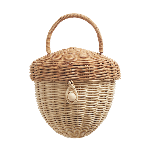 OLLI ELLA Rattan Acorn Bag In Natural