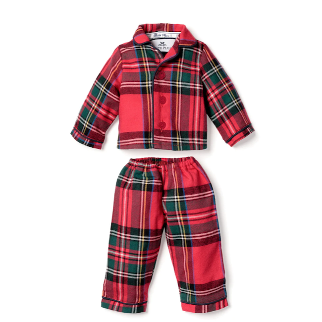 Petite Plume Imperial Tartan Cotton Flannel Robe